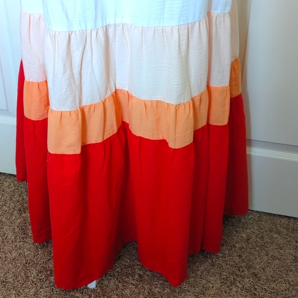 Ava & Viv Colorblock Tiered Maxi Dress - Picture 8 of 9